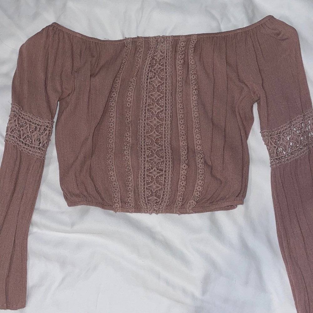 Charlotte Russe cropped off the shoulder tee